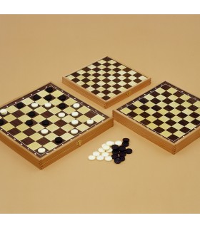 Dama in Legno mis.30x30 con Pedine IN LEGNO