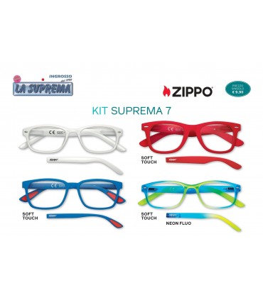 Ricarica Occhiali da Lettura Zippo kit Suprema 7 da 4 pz. Diottria + 1.00