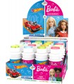 Bolle di Sapone Dulcop  barbie&hot wheels da 175ml conf. 16 pz.