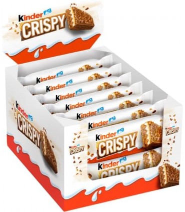 FERRERO KINDER CRISPY BARRETTA AL CIOCCOLATO E CEREALI DA 34GR CONF. 14 PZ.