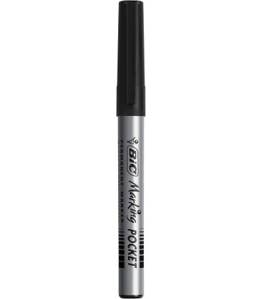 Marcatore Bic Pocket Punta Tonda  1.1mm conf. da 12 pz. colore nero