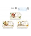 Biglietto CROMO CRESIMA PORTASOLDI CON LAVORAZIONE IN ORO INTERNO A COLORI CONF. 12 PZ. ASSORTITI