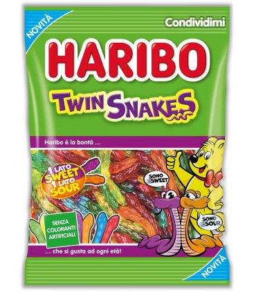 BUSTINA TWIN SNAKES HARIBO 80GR