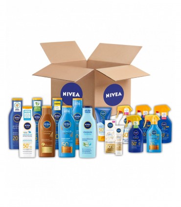 SOLARI NIVEA SUN CARTONE MISTO DA 57 PZ. + OMAGGIO 1 CF. ACC. PIETRINA PROF IN PRENOTAZIONE C/O DAL 13/4/26