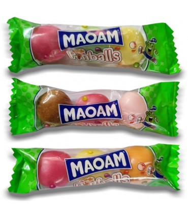 MAOAM PINBALLS HARIBO CARAMELLE CONFETTATE CON RIPIENO MORBIDO ALLA FRUTTA CONF. DA 100 PZ.