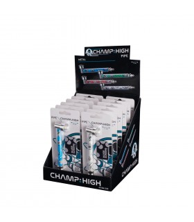 Pipette champ high scheletro in metallo L.11 cm. Expo da 12 pz. ASSORTITI