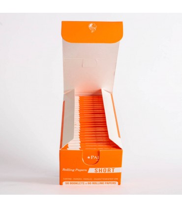 Cartina PALMER corta ORANGE extra fine CONF. DA 50 LIBRETTI da 60 cartine