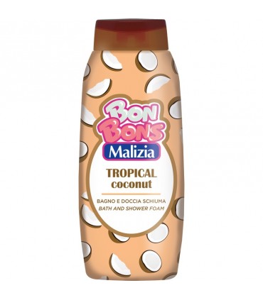 MALIZIA BON BONS BAGNO E DOCCIA SCHIUMA TROPICAL COCONUT DA 500ML