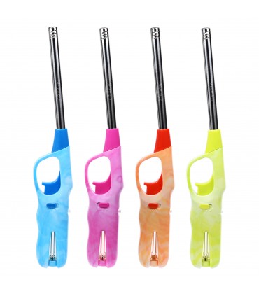 ACCENDIGAS ELETTRONICO ATOMIC BBQ MOD.ALESSIA L.27CM CONF. DA 16 PZ. ASSORTITO CON 4 COLORI