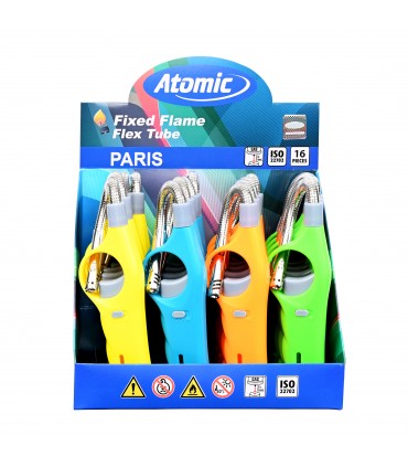Accendigas ATOMIC BBQ PARIS BECCO FLESSIBILE CONF. 16 PZ. ASSORTITO CON 4 COLORI