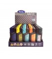 Accendino Atomic Turbo ELETTRONICO  REDFLAME COLORATO TRASPARENTE conf. 50 pz. COLORI ASSORTITI