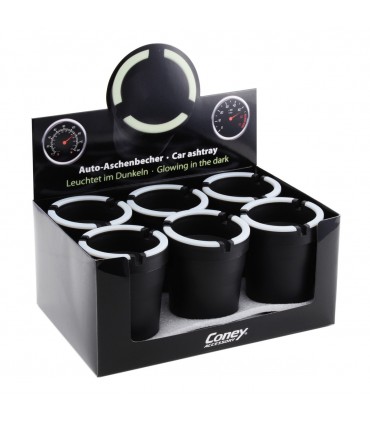 Posacenere da Auto in Plastica Expo da 6 pz. colore nero