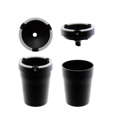 Posacenere da Auto in Plastica Expo da 6 pz. colore nero