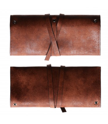 ATOMIC Borsa Porta Pipe  2 Posti in similpelle colore MARRONE