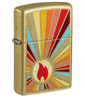 ZIPPO Beaming Flame Design