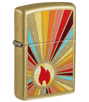 ZIPPO Beaming Flame Design