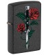 ZIPPO ROSE DAGGER TATTOO