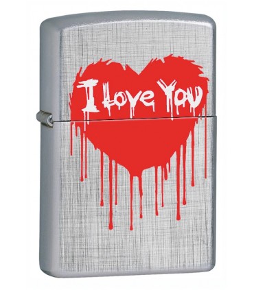 ZIPPO I LOVE YOU RED HEART