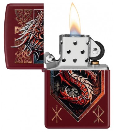 ZIPPO RED DRAGON DESIGN