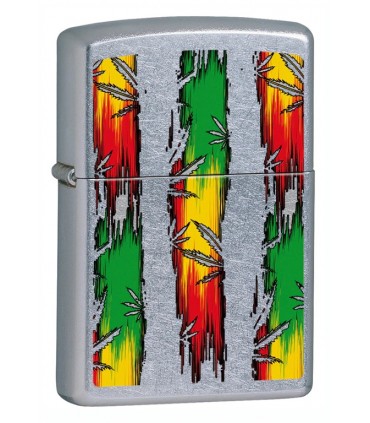 ZIPPO Leaf Rasta Design