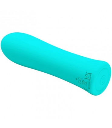 PRETTY LOVE VIBRATORE VERDE ACQUA IN SILICONE CON 12 VELOCITA DI VIBRAZIONE RICARICABILE