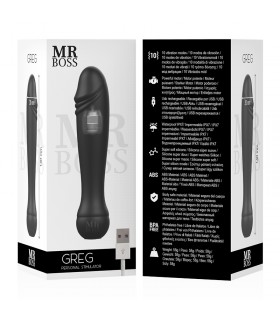 MR BOSS STIMOLATORE PERSONALE IN SILICONE IMPERMEABILE CON 10 VELOCITA DI VIBRAZIONE RICARICABILE
