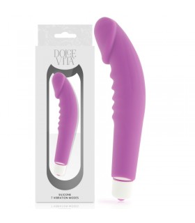 DOLCE VITA VIBRATORE IN SILICONE IMPERMEABILE CON 7 VELOCITA DI VIBRAZIONE