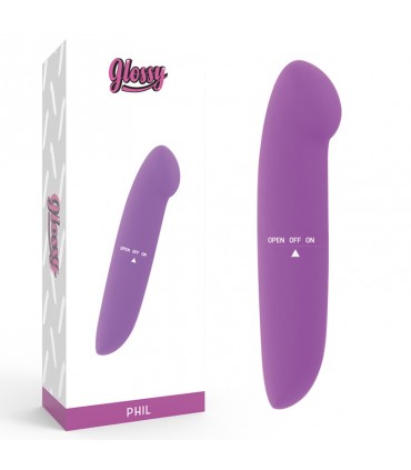 GLOSSY VIBRATORE IN ABS E SILENZIOSO DA 13 CM