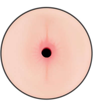 MASTURBATORE A DOPPIO FORO VAGINA E ANO IN TPE LUNGHEZZA INSERIBILE 15CM CON COPERCHI SU ENTRAMBI I LATI