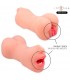 MASTURBATORE A DOPPIO FORO BOCCA E VAGINA  IN TPE LUNGHEZZA INSERIBILE 15CM