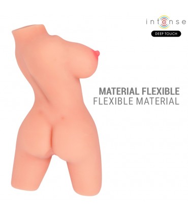MASTURBATORE TORSO FEMMINILE iperrealistico Due orifizi indipendenti: vagina e ano IN TPE