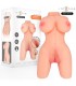 MASTURBATORE TORSO FEMMINILE iperrealistico Due orifizi indipendenti: vagina e ano IN TPE