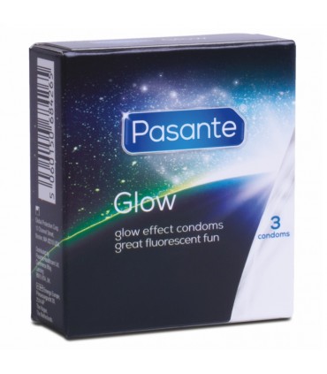 PASANTE IL BUIO PRESERVATIVI IL GLOW SI ILLUMINANO AL BUIO CONF.3PZ