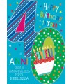 Biglietti MARPIMAR Buon Compleanno 40 ANNI CON FOIL OLOGRAFICO Conf.6 pz.