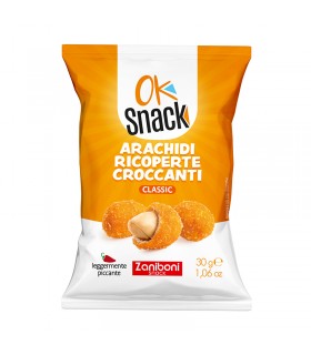 ARACHIDI ZANIBONI RICOPERTE CROCCANTI GUSTO CLASSICO BUSTINA 30G CONF. 24 PZ.