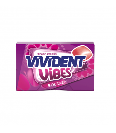 VIVIDENT VIBES SOFT GUM 2 GUSTI PEPPERMINT-SOURBERRY S/Z EXPO DA 32 ASTUCCI