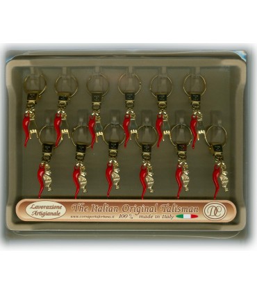 Corno Portafortuna Piccolo in Cartella da 12 pz.