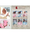 Biglietto Marpimar Battesimo Papa Francesco con Glitter conf. 12 pz. ass. in 6 soggetti