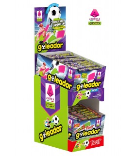 EXPO DA BANCO GOLEADOR SERIA A CON 2 GUSTI: FRUTTA E LAMPONE E LIME DA 400PZ.