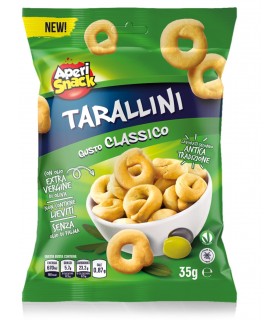 TARALLINO GUSTO CLASSICO APERISNACK BUSTINA 35g CONF. 20 PZ.