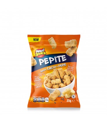 PEPITE GUSTO CACIO E PEPE APERISNACK BUSTINA 35g CONF. 25 PZ.