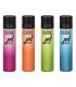 Accendino Clipper Large jet Soft touch fluo GRAD conf. 48 pz. assortiti con 4 colori