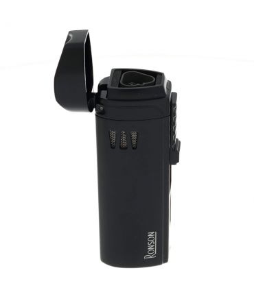 Accendino per sigaro RONSON MISTRAL BLACK JET FLAME IN UNA ELEGANTE SCATOLA DA REGALO