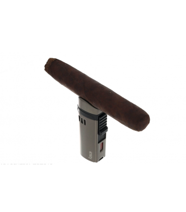 Accendino per sigaro RONSON MISTRAL GUN METAL JET FLAME IN UNA ELEGANTE SCATOLA DA REGALO