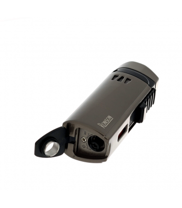Accendino per sigaro RONSON MISTRAL GUN METAL JET FLAME IN UNA ELEGANTE SCATOLA DA REGALO