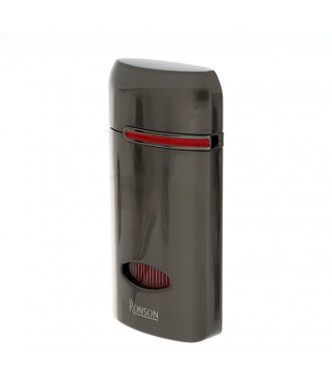 Accendino per sigaro RONSON MISTRAL FEN GUN METAL JET FLAME IN UNA ELEGANTE SCATOLA DA REGALO
