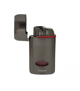 Accendino per sigaro RONSON MISTRAL FEN GUN METAL JET FLAME IN UNA ELEGANTE SCATOLA DA REGALO