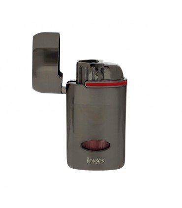 Accendino per sigaro RONSON MISTRAL FEN GUN METAL JET FLAME IN UNA ELEGANTE SCATOLA DA REGALO