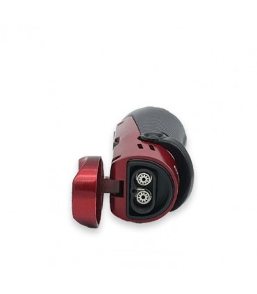 Accendino per sigaro RONSON BORA RED-BLACK  JET FLAME IN UNA ELEGANTE SCATOLA DA REGALO