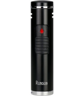 Accendino per sigaro RONSON MONSUN BLACK JET FLAME IN UNA ELEGANTE SCATOLA DA REGALO